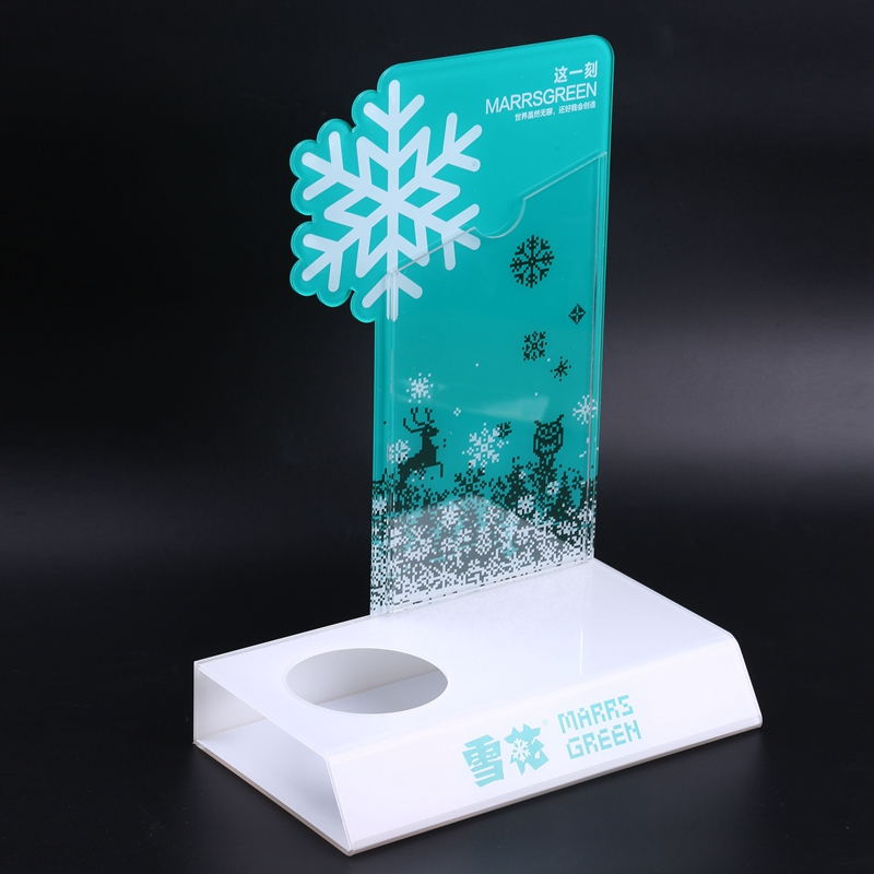 Acrylic Snow Beer Display Stand